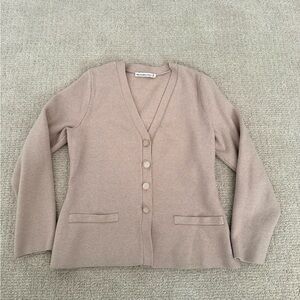 Abercrombie & Fitch Beige Cardigan Sweater